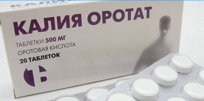 Pakette Potasyum Orotat Hapları
