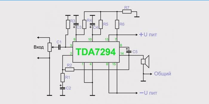 TDA 7294 yongasında subwoofer devresi 5 = Subwoofer otomatik devresi için amplifikatör