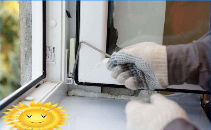 Plastik PVC pencerelerin DIY onarımı, ayarlanması ve bakımı