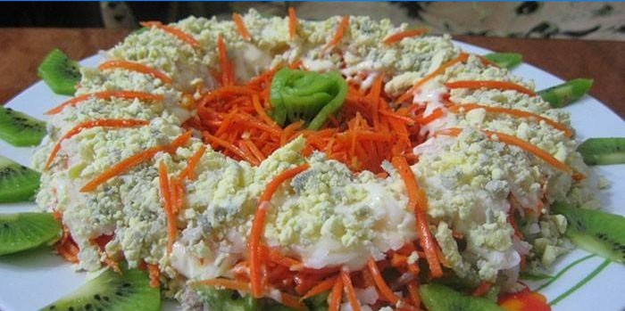 Kivi ve Kore Havuç Hassasiyeti Salatası