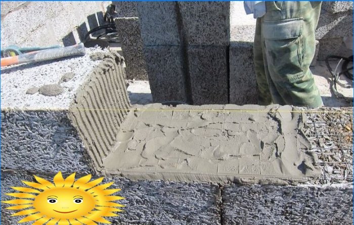 Ahşap beton ev: inşaat özellikleri, duvar duvarcılık
