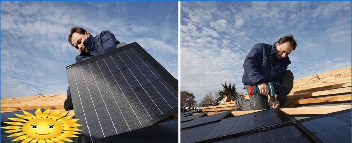 SolteQ güneş çatı kiremitlerinin montajı