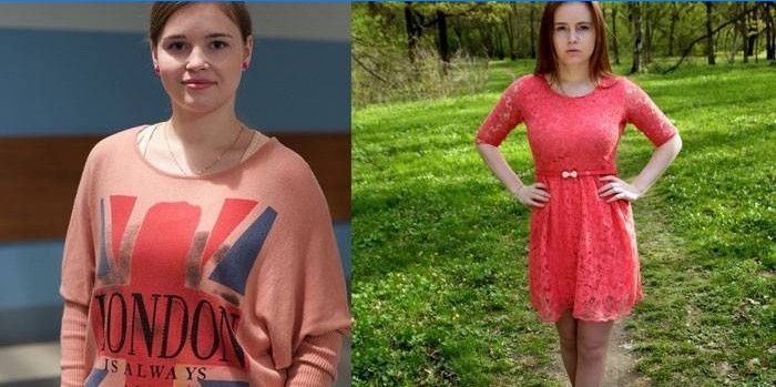 Kilo vermeden önce ve sonra Polina Grents