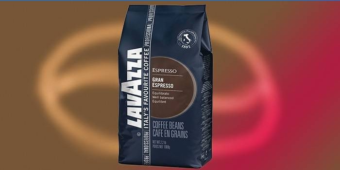 Kahve çekirdekleri ambalajı Lavazza Grand Espresso
