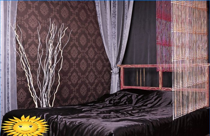 Siyah yatak odası