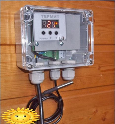 Sensörlü elektronik termostat