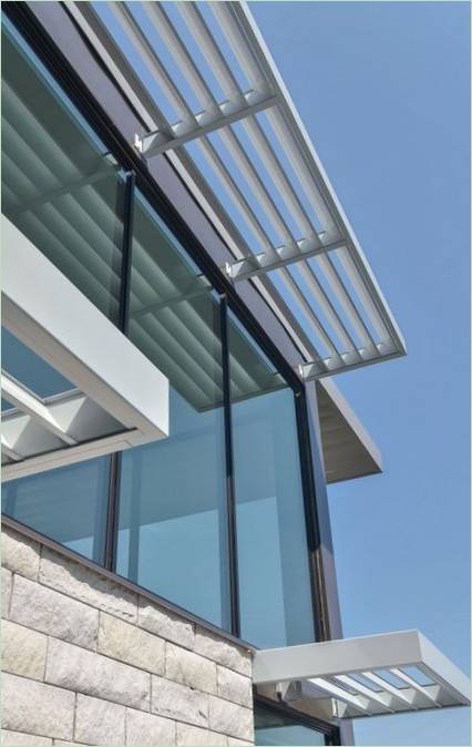 Minnesota, ABD'de Edgewater çok katlı cam ev tasarımı