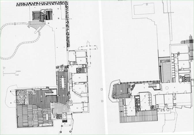 Alvar Aalto imzalı Villa Mairea'nın kat planları