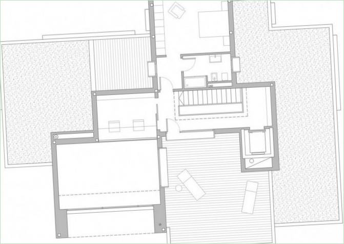 Patxi Cortazar Arquitecto, Victoria-Gasteis tarafından İspanya'da iki katlı bir malikanenin içi